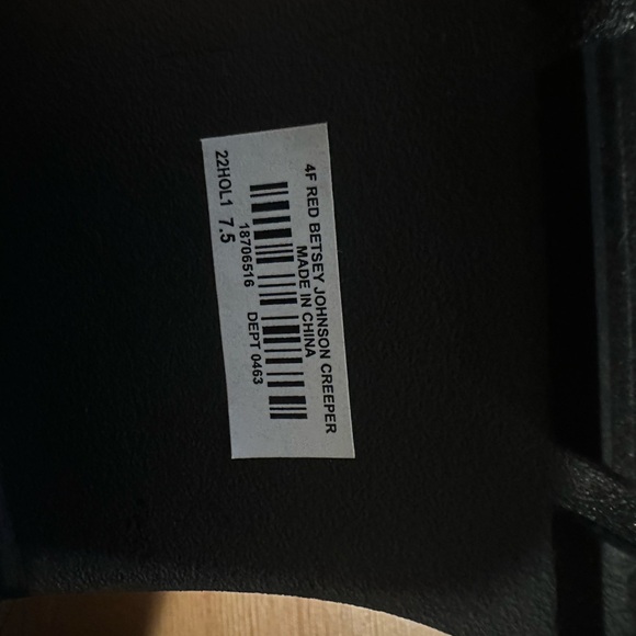 Betsey Johnson Torrid Womens Shoes 7,5 WW  Red Plaid Creeper Loafers Wide Width - Picture 7 of 8